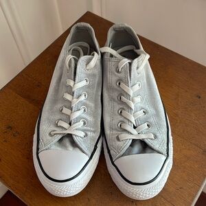 Converse Velvet Silver Chuck Taylors - Women’s Size 8.5
